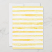 Honey Bee Baby Shower Girl Einladung (Rückseite)