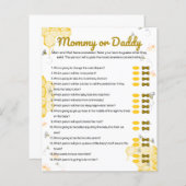Honey Bee Baby Shower Mommy oder Daddy Game (Vorne/Hinten)