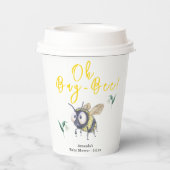 Honey Bee Baby Shower Pappbecher (Rückseite)