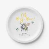 Honey Bee Baby Shower Pappteller (Vorderseite)