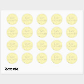 Honey Bee Baby Shower Sticker (Blatt)
