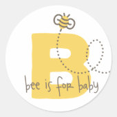Honey Bee Baby Shower Stickers (Vorderseite)