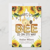 Honey Bee Baby Shower Super Niedlich Einladung (Vorderseite)
