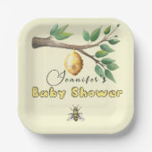 Honey Bee Baby Showpaper Teller (Vorderseite)