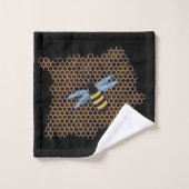 Honey Bee Badhandtuch Set (Waschlappen)