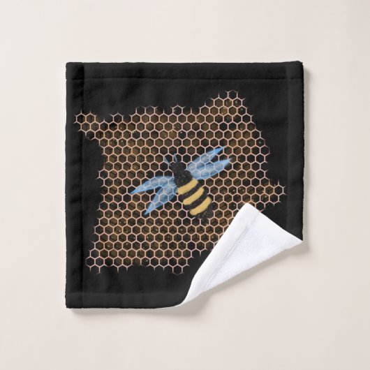 Honey Bee Badhandtuch Set (Waschlappen)