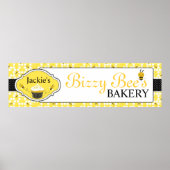 Honey Bee Bakery Business Banner Poster (Vorne)