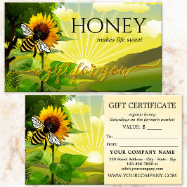 Honey Bee Bauern Market Gift Certificate