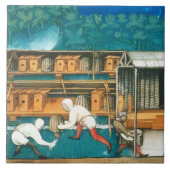 HONEY BEE / BEEKEEPER BEEKEEPING MONOGRAM FLIESE (Vorderseite)