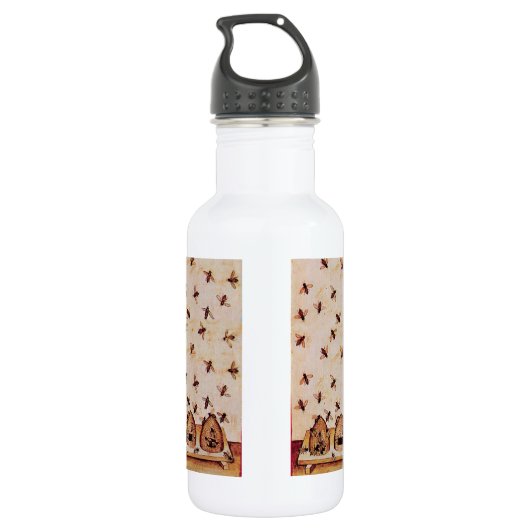 HONEY BEE, BEEKEEPER, Gemstone Monogramm Trinkflasche (Rückseite)