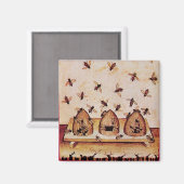 HONEY BEE ,BEEKEEPER MAGNET (Vorderseite/Rückseite)