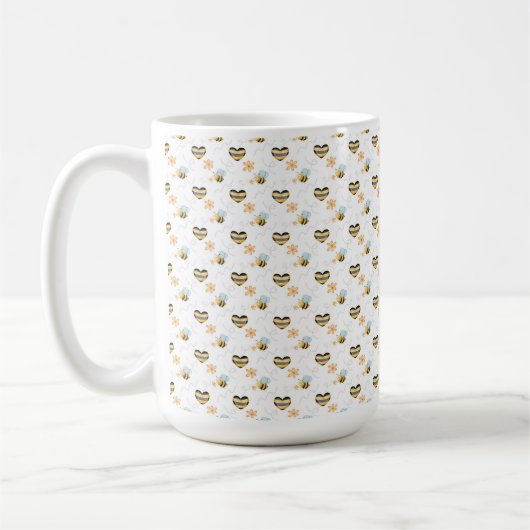 Honey Bee & Beekeeper Nature Lover’s Kaffeetasse (Links)