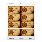 HONEY BEE, BEEKEEPER ROTES WAX SIEGEL, Braunes Per (Vorne)