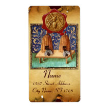 HONEY BEE, BEEKEEPER ROTES WAX SIEGEL, Braunes Per