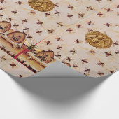 HONEY BEE ,BEEKEEPING -BEEKEEPER LIEFERANTEN GESCHENKPAPIER (Ecke)