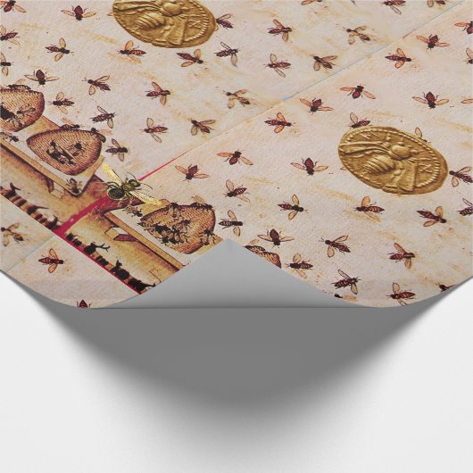 HONEY BEE ,BEEKEEPING -BEEKEEPER LIEFERANTEN GESCHENKPAPIER (Ecke)