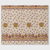 HONEY BEE ,BEEKEEPING -BEEKEEPER LIEFERANTEN GESCHENKPAPIER (Flach)