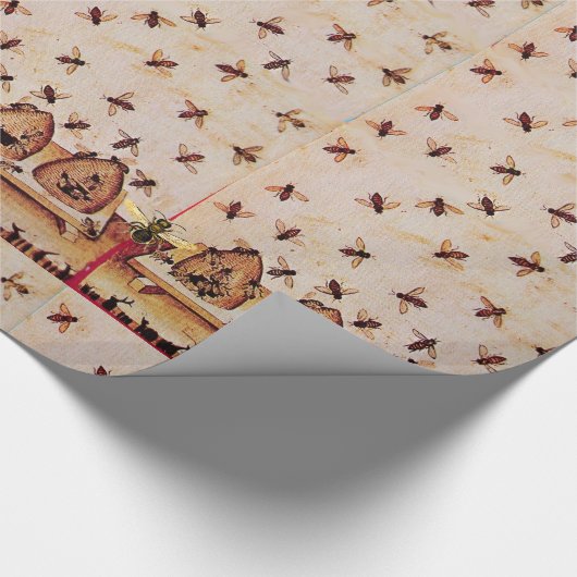 HONEY BEE ,BEEKEEPING -BEEKEEPER LIEFERANTEN GESCHENKPAPIER (Ecke)