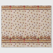 HONEY BEE ,BEEKEEPING -BEEKEEPER LIEFERANTEN GESCHENKPAPIER (Flach)