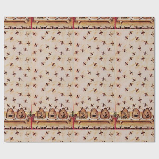 HONEY BEE ,BEEKEEPING -BEEKEEPER LIEFERANTEN GESCHENKPAPIER (Flach)