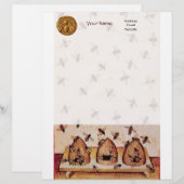 HONEY BEE, BEEKEEPING BRIEFBOGEN (Vorne/Hinten)