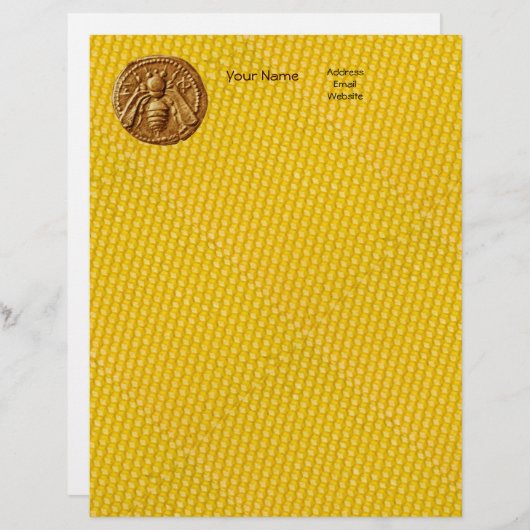 HONEY BEE, BEEKEEPING BRIEFKOPF (Vorne/Hinten)