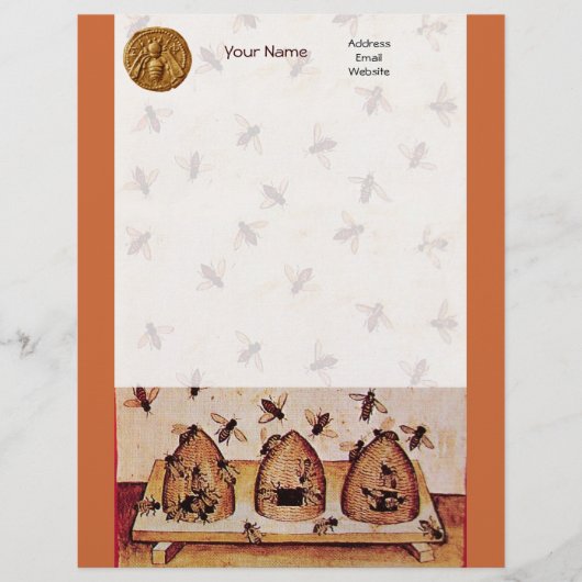 HONEY BEE, BEEKEEPING BRIEFKOPF (Vorderseite)