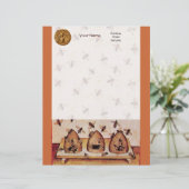 HONEY BEE, BEEKEEPING BRIEFKOPF (Stehend Vorderseite)