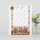 HONEY BEE, BEEKEEPING BRIEFKOPF (Stehend Vorderseite)