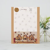 HONEY BEE, BEEKEEPING BRIEFKOPF (Stehend Vorderseite)