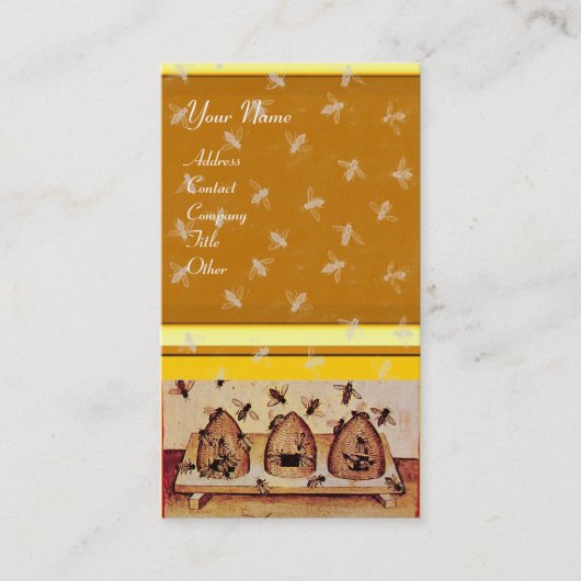 HONEY BEE, BEEKEEPING VISITENKARTE (Vorderseite)