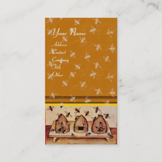 HONEY BEE, BEEKEEPING VISITENKARTE (Vorderseite)