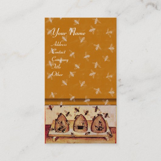 HONEY BEE, BEEKEEPING VISITENKARTE (Vorderseite)