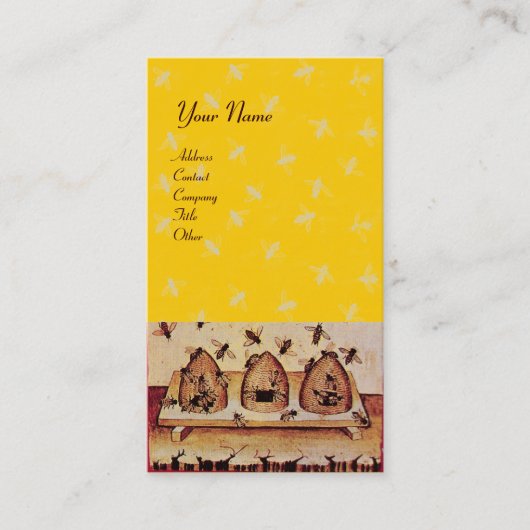 HONEY BEE, BEEKEEPING VISITENKARTE (Vorderseite)