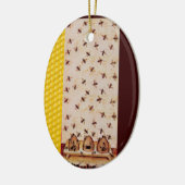 HONEY BEE, BEEKEPER KERAMIKORNAMENT (Links)