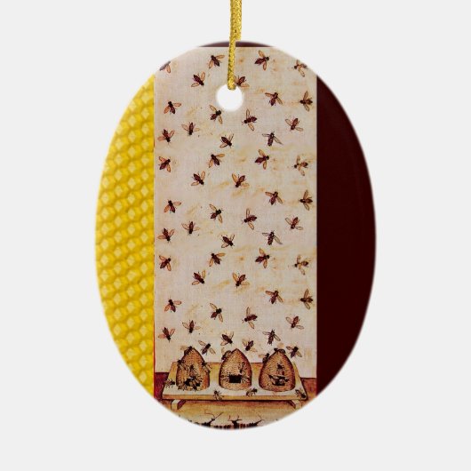 HONEY BEE, BEEKEPER KERAMIKORNAMENT (Vorne)