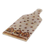 HONEY BEE BIETET mittelalterliche Imkerin Schneidebrett (Ecke)