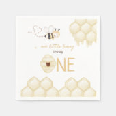 Honey Bee Birthday , Bee Theme Serviette (Vorderseite)