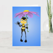 Honey Bee Birthday Card Karte (Vorderseite)