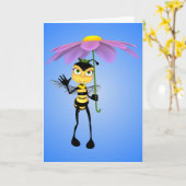 Honey Bee Birthday Card Karte (Gelbe Blume)