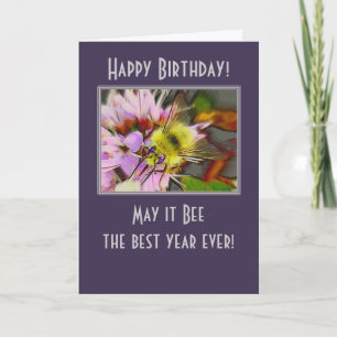 Honey Bee Birthday Card Karte
