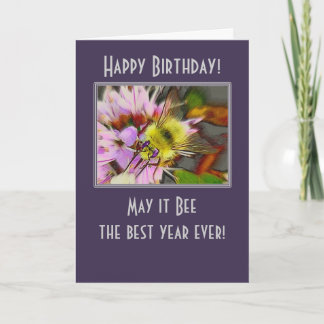 Honey Bee Birthday Card Karte