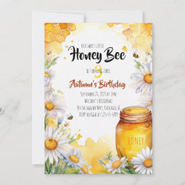 Honey Bee Birthday Einladung