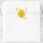 Honey Bee Birthday Favor Sticker (Tasche)
