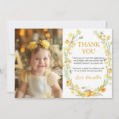 Honey Bee Birthday Foto Vielen Dank, dass Sie eine Dankeskarte (Vorderseite)