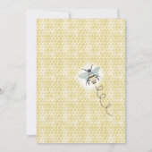 Honey Bee Birthday - Gender Neutral Einladung (Rückseite)