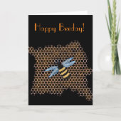 Honey Bee Birthday Karte (Vorderseite)