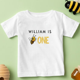 Honey Bee Birthday Party 1. Bee Day Baby T - Shirt