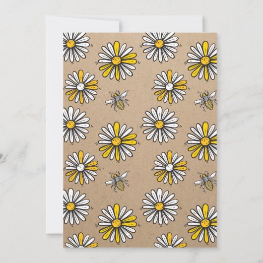 Honey Bee Birthday Party Einladung (Rückseite)