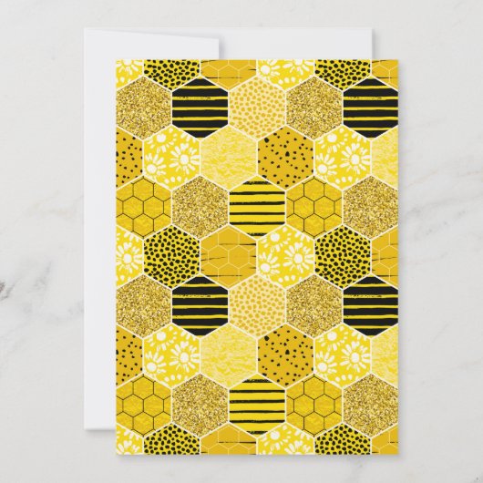 Honey Bee Birthday Party Einladung (Rückseite)